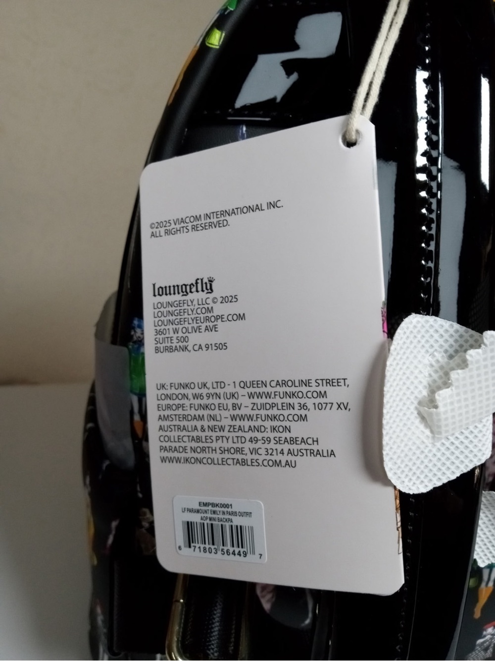 Loungefly Emily in Paris Camera Case Mini Backpack Black NWT Novelty Mini - Picture 5 of 6